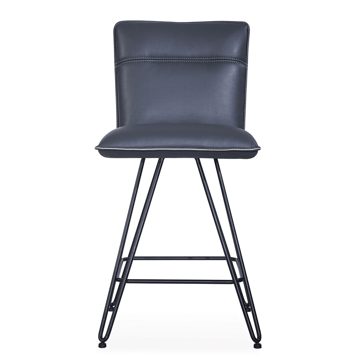 Demi Hairpin Leg Swivel Counter Stool in Cobalt (Set of 2) by Modus Furniture at Eve Furniture