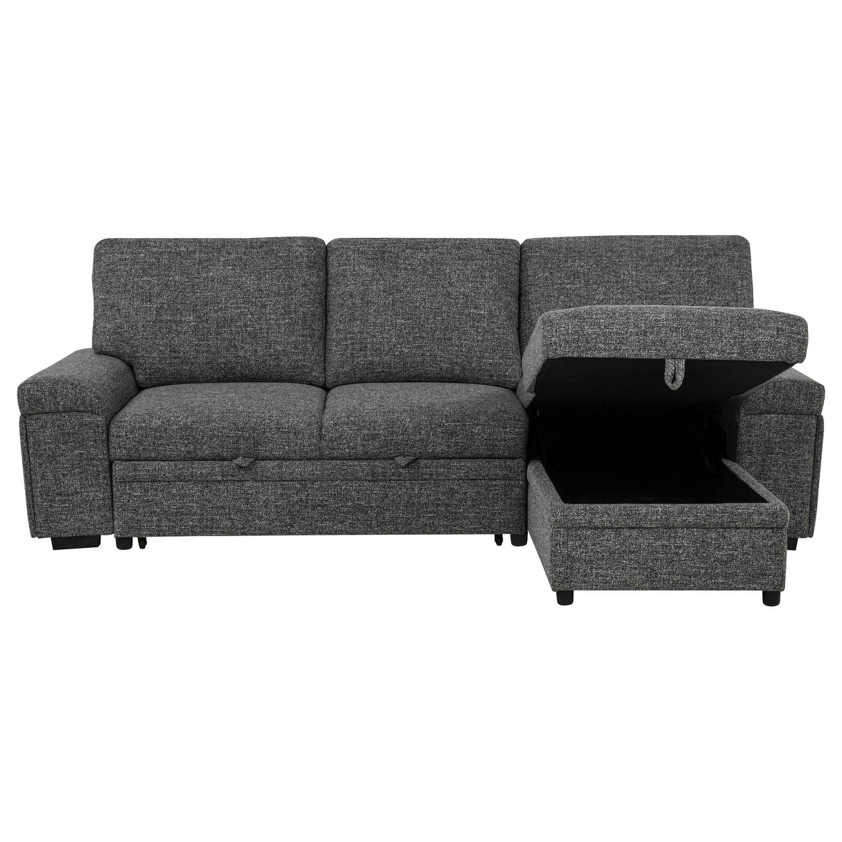 Demko Granite Sleeper Sectional Sofa with Speaker and Storage Chaise by Coaster at Eve Furniture