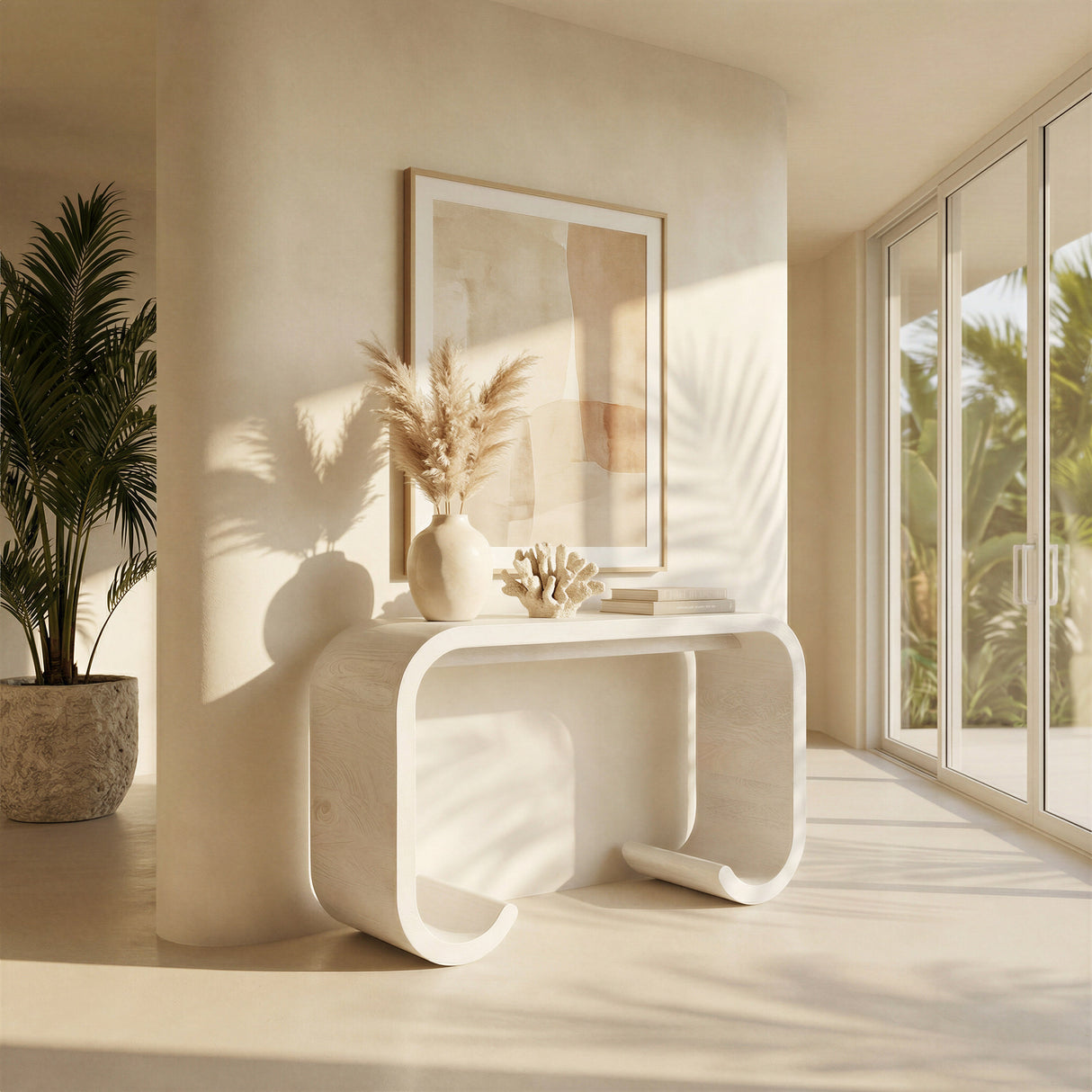 Dena Whitewashed Console Table by Zuomod at Eve Furniture