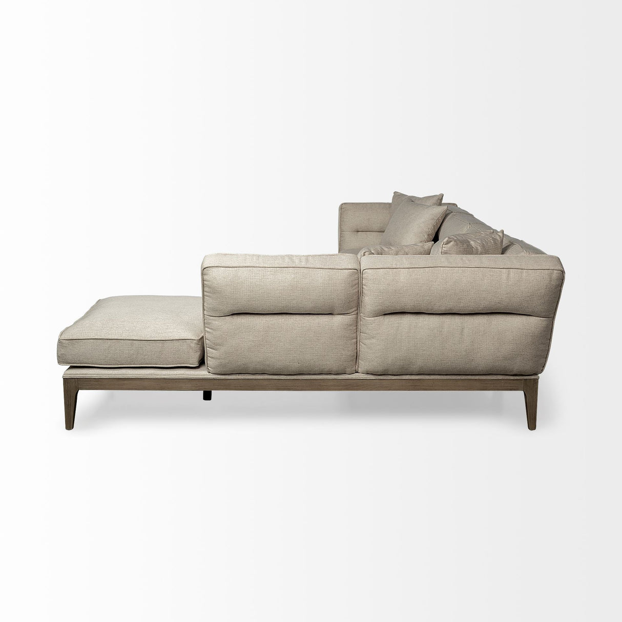 Denali III Beige Upholstered Wooden Frame Sectional by Mercana at Eve Furniture