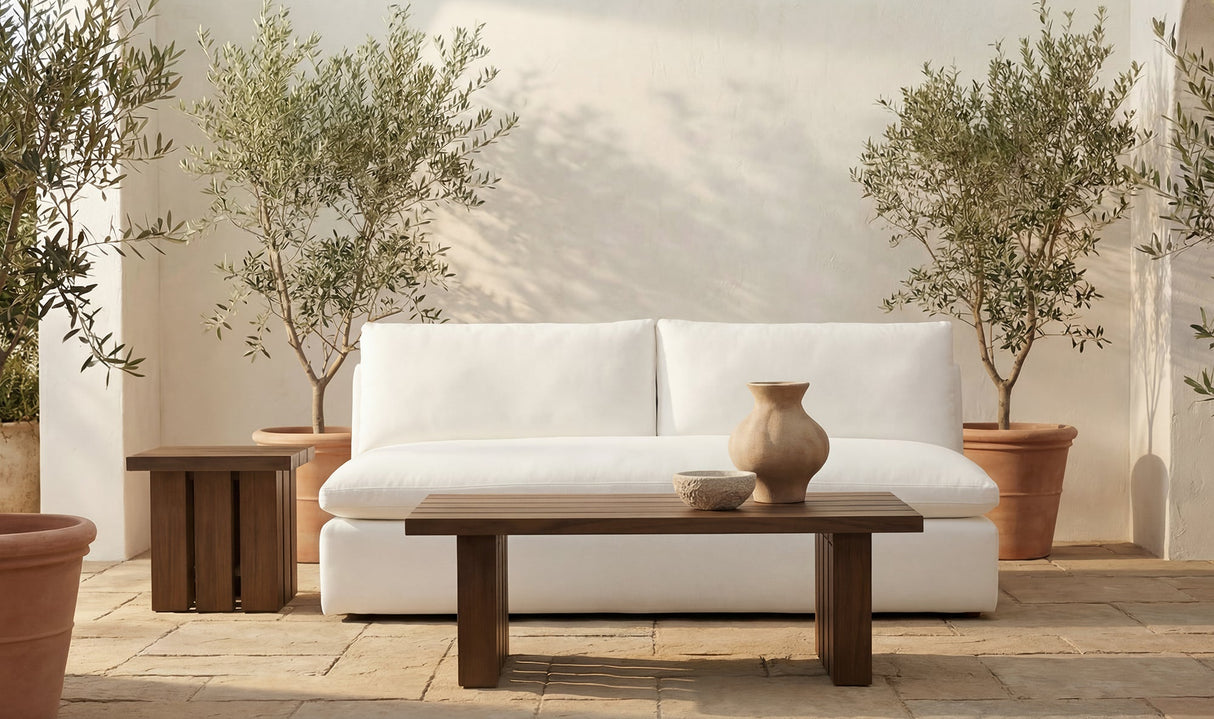 Denby Outdoor Coffee Table Brown by Moe's Home at Eve Furniture