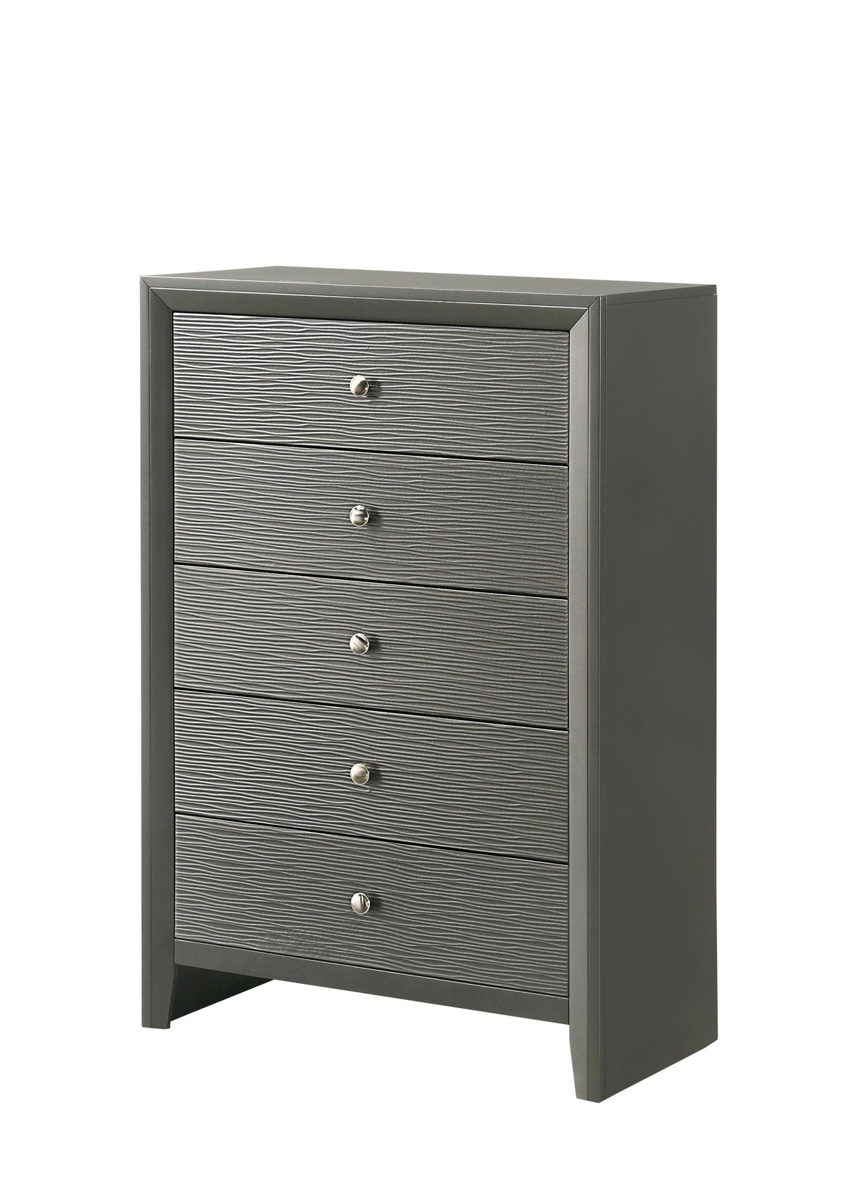 Denker Gunmetal Panel Bedroom Set by Crown Mark at Eve Furniture