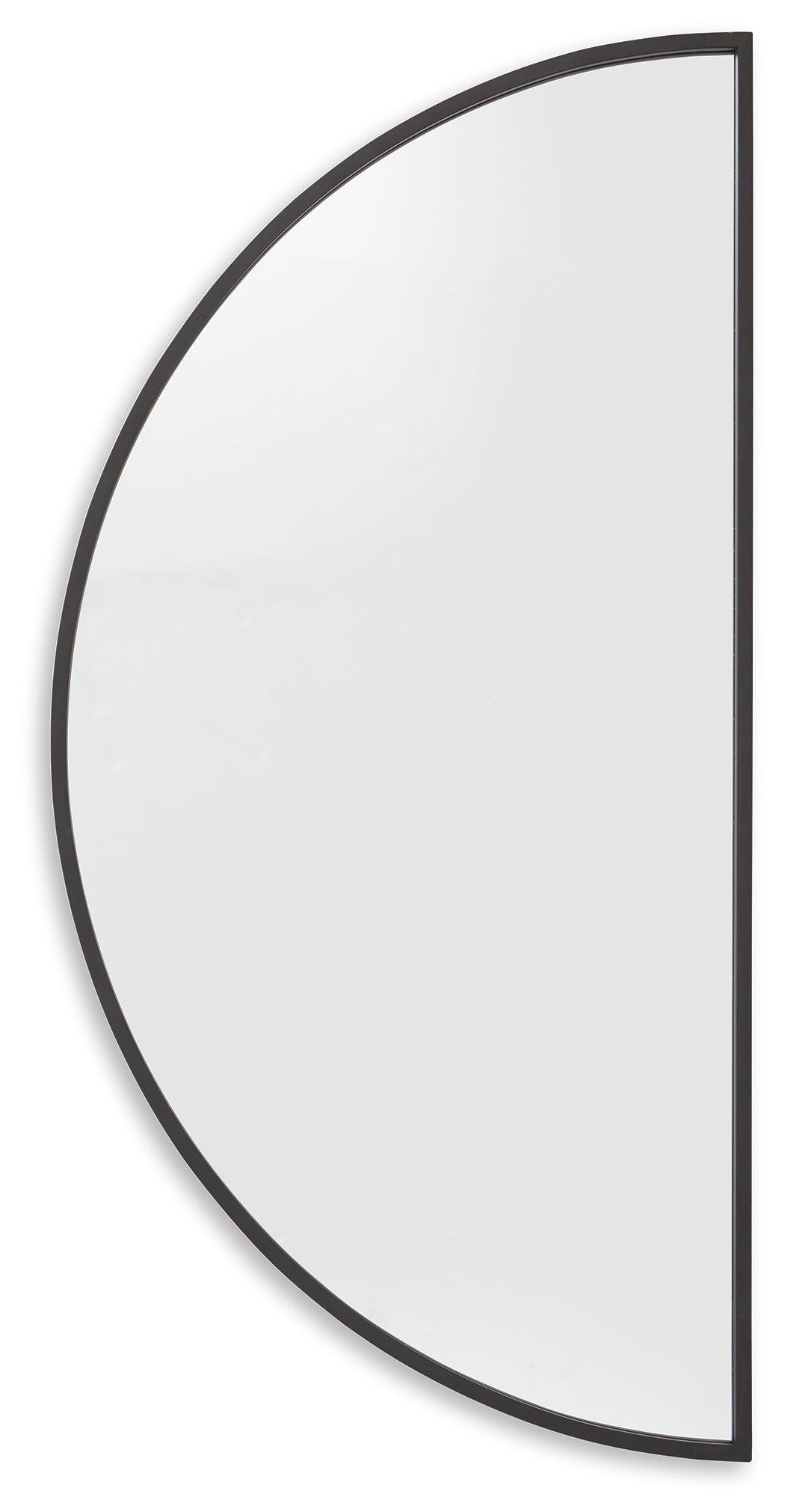 Denlow Black Accent Mirror by Ashley at Eve Furniture