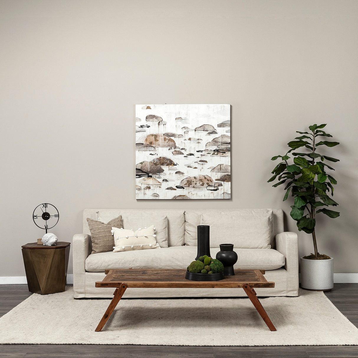 Denly II Beige Slipcover Three Seater Sofa by Mercana at Eve Furniture