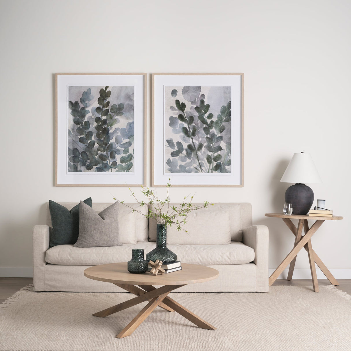 Denly II Beige Slipcover Three Seater Sofa by Mercana at Eve Furniture