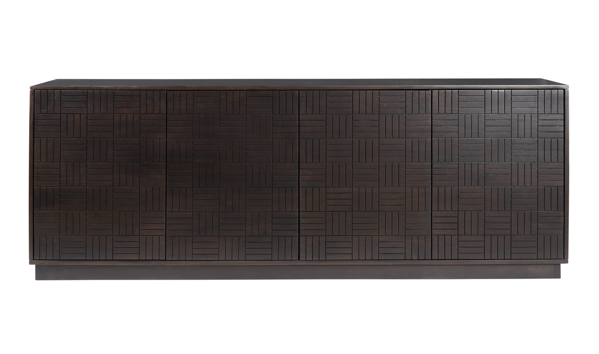 Denman 4 Door Sideboard - Dark Brown by Moe's Home at Eve Furniture