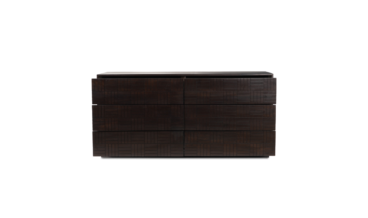 Denman 6 Drawer Dresser - Dark Brown by Moe's Home at Eve Furniture