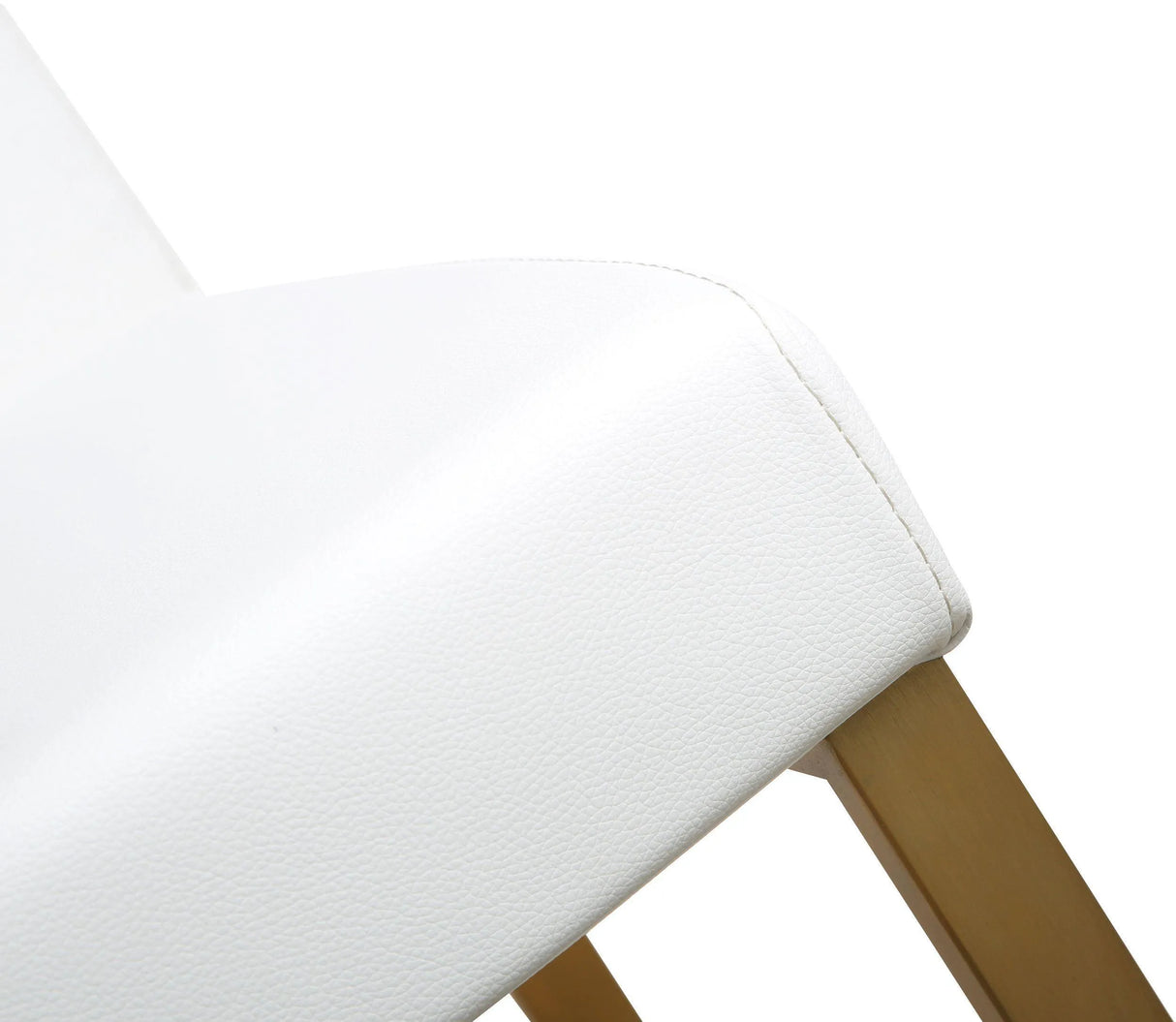 Denmark Performance Vegan Leather Stool with Gold Base - Set of 2 by TOV Furniture at Eve Furniture