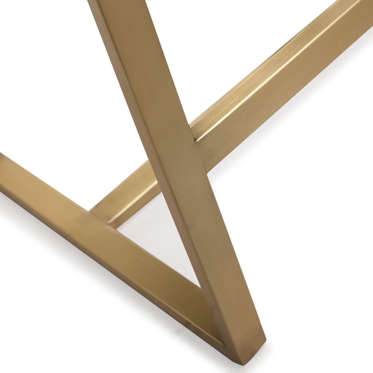 Denmark Performance Vegan Leather Stool with Gold Base - Set of 2 by TOV Furniture at Eve Furniture