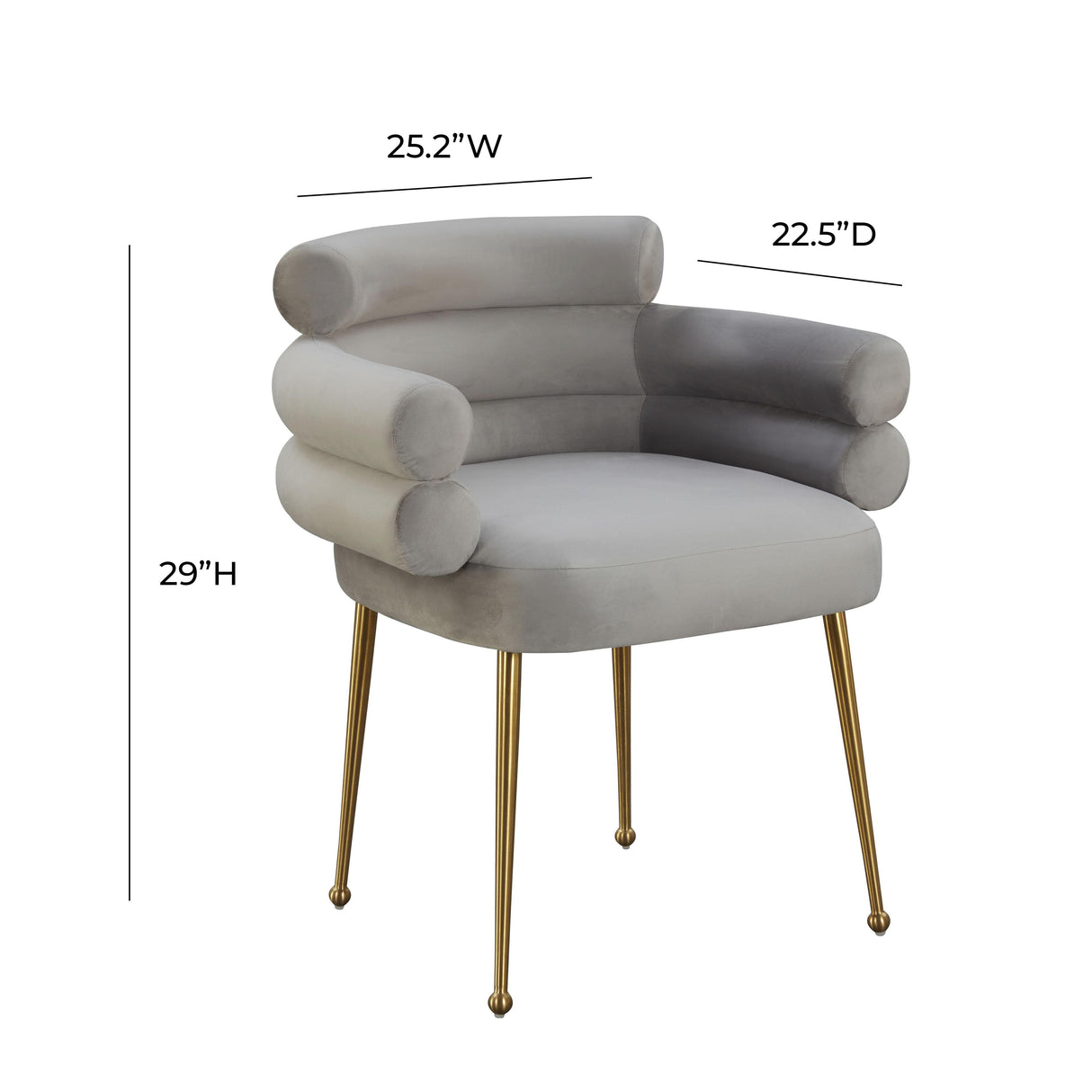 Dente Cream Performance Faux Sheepskin Dining Chair by TOV Furniture at Eve Furniture
