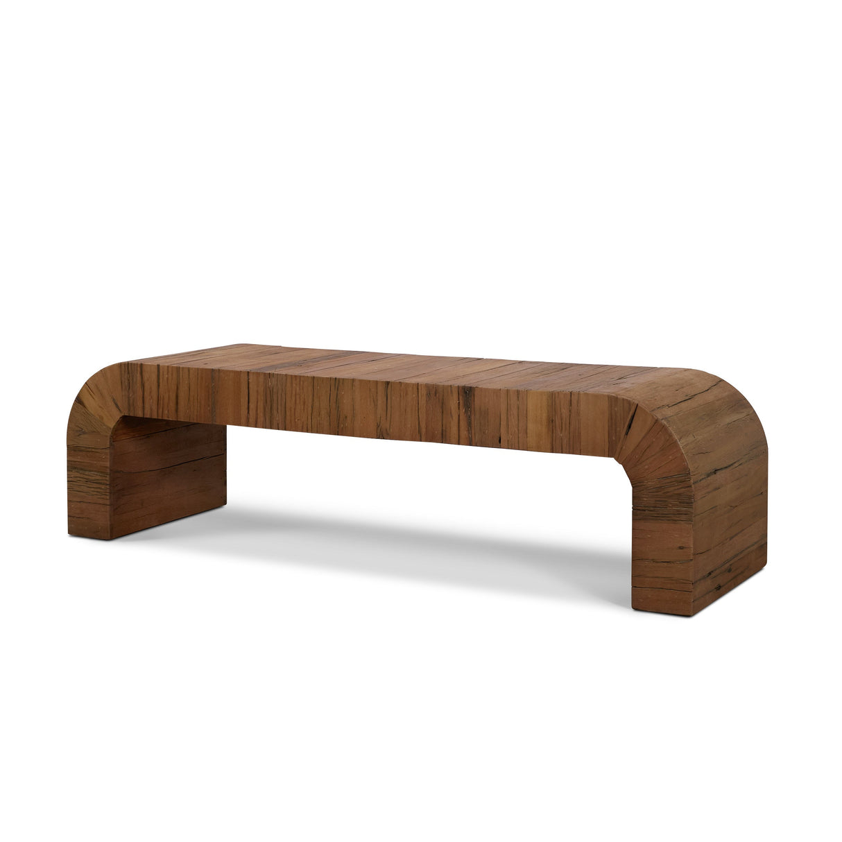 Denton Medium Brown Relcaimed Wood Bench by Mercana at Eve Furniture