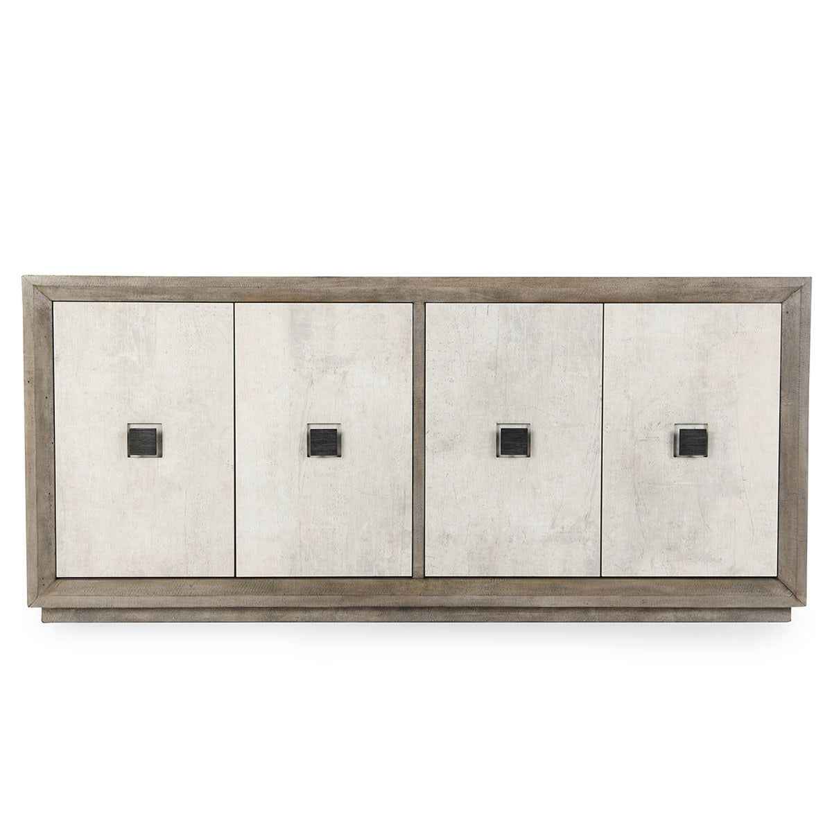 Denver 4 Door Cabinet Distressed - Gray/Antique White by Classic Home at Eve Furniture