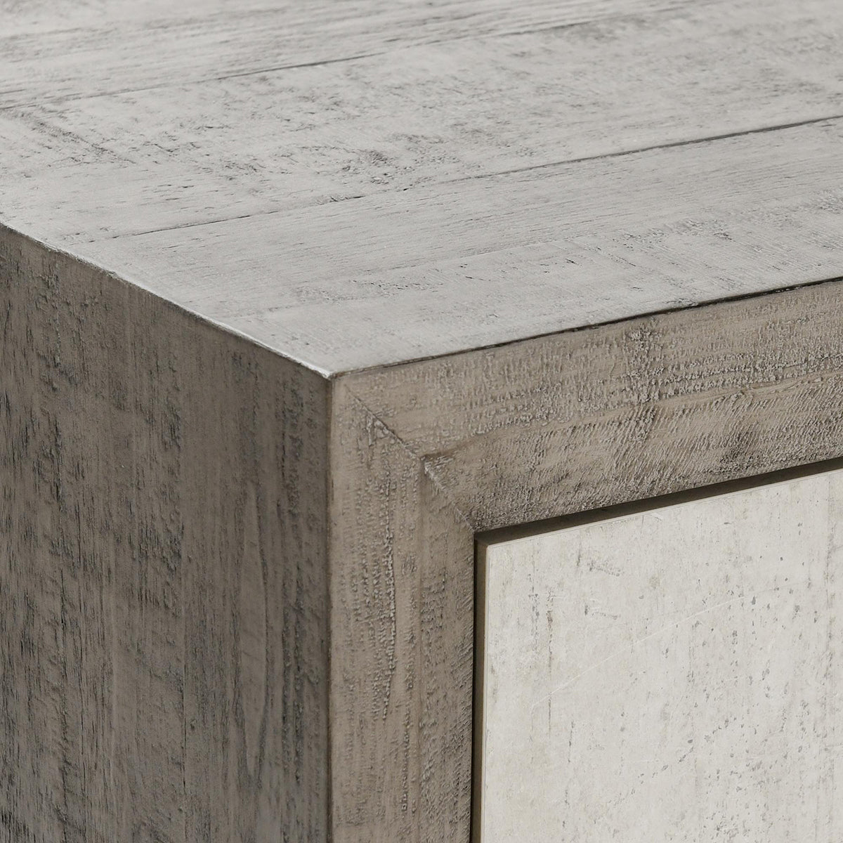 Denver Distressed Gray/Weathered Chalk Cabinet by Classic Home at Eve Furniture
