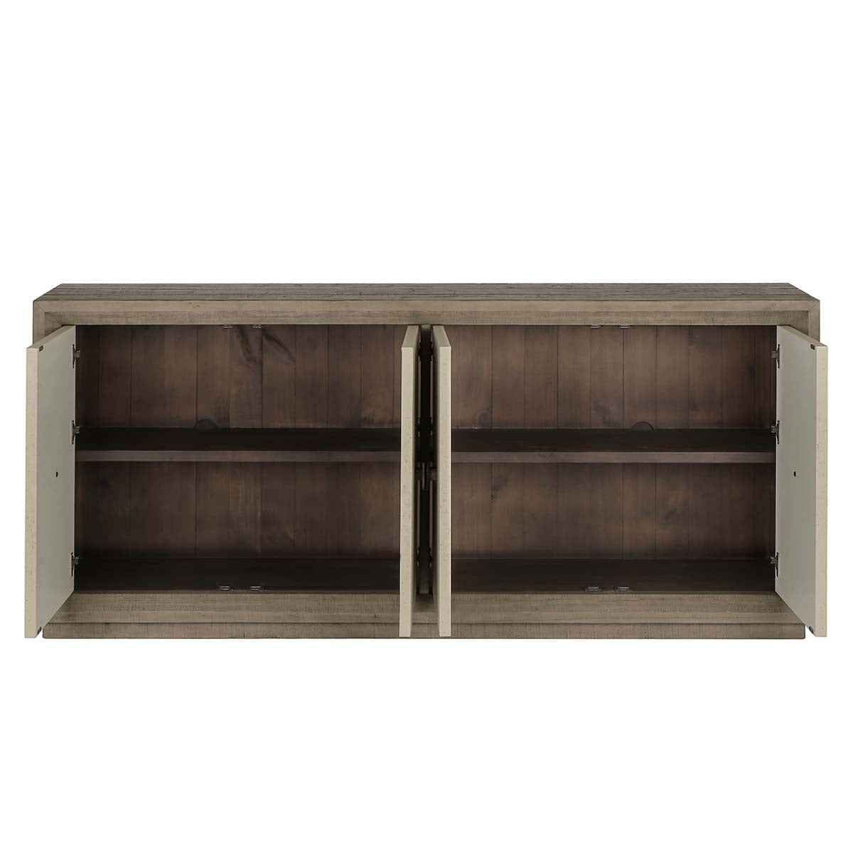 Denver Distressed Gray/Weathered Chalk Sideboard by Classic Home at Eve Furniture