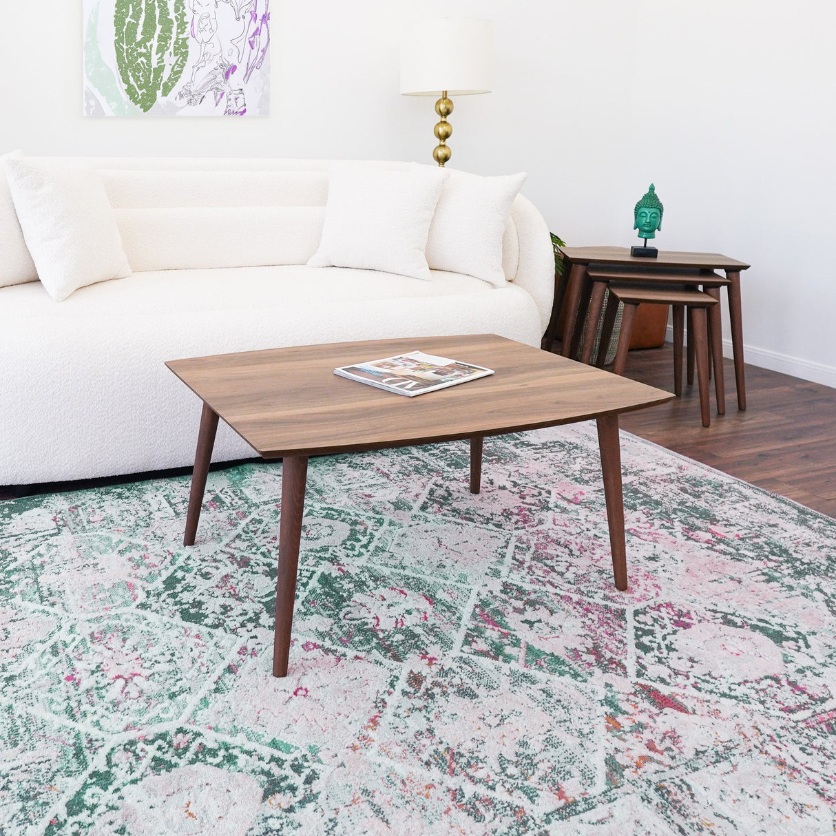 Deny Walnut Center Table by Ashcroft Furniture at Eve Furniture