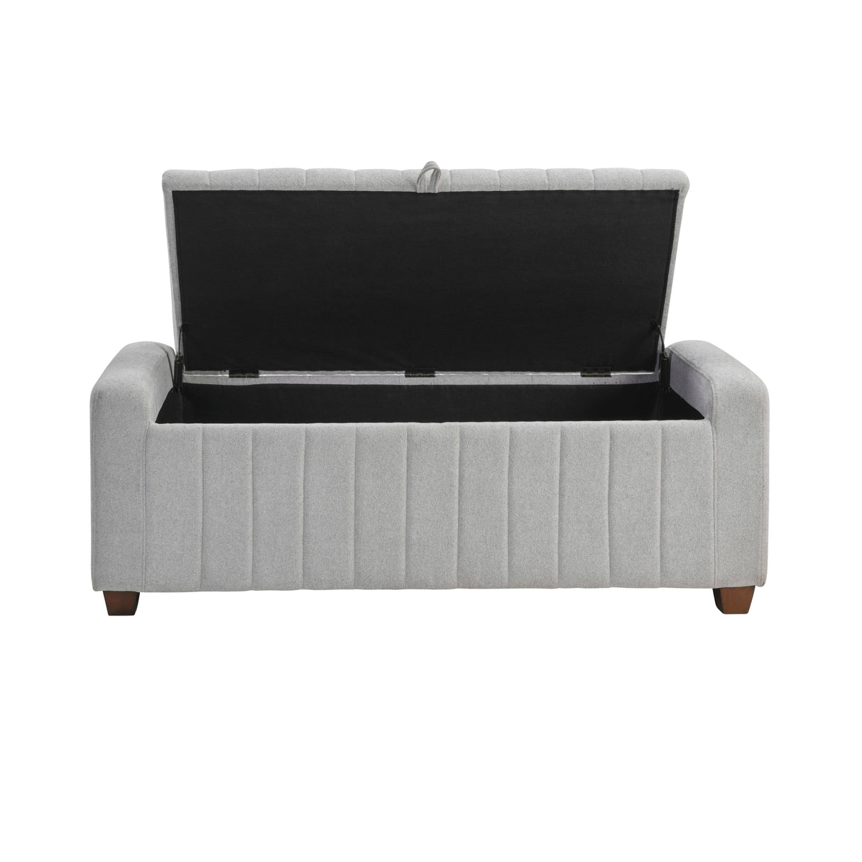 Derby Light Gray Storage Bench by Homelegance at Eve Furniture