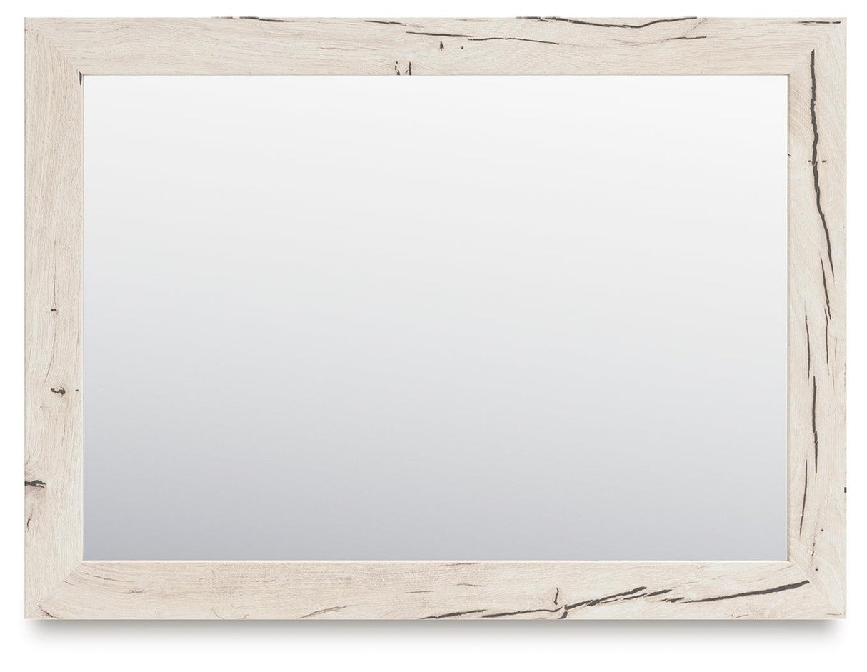 Derekson Light Natural Bedroom Mirror by Ashley at Eve Furniture
