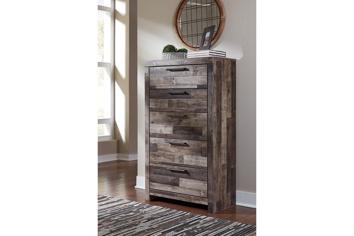 Derekson Multi Gray Chest of Drawers by Ashley at Eve Furniture