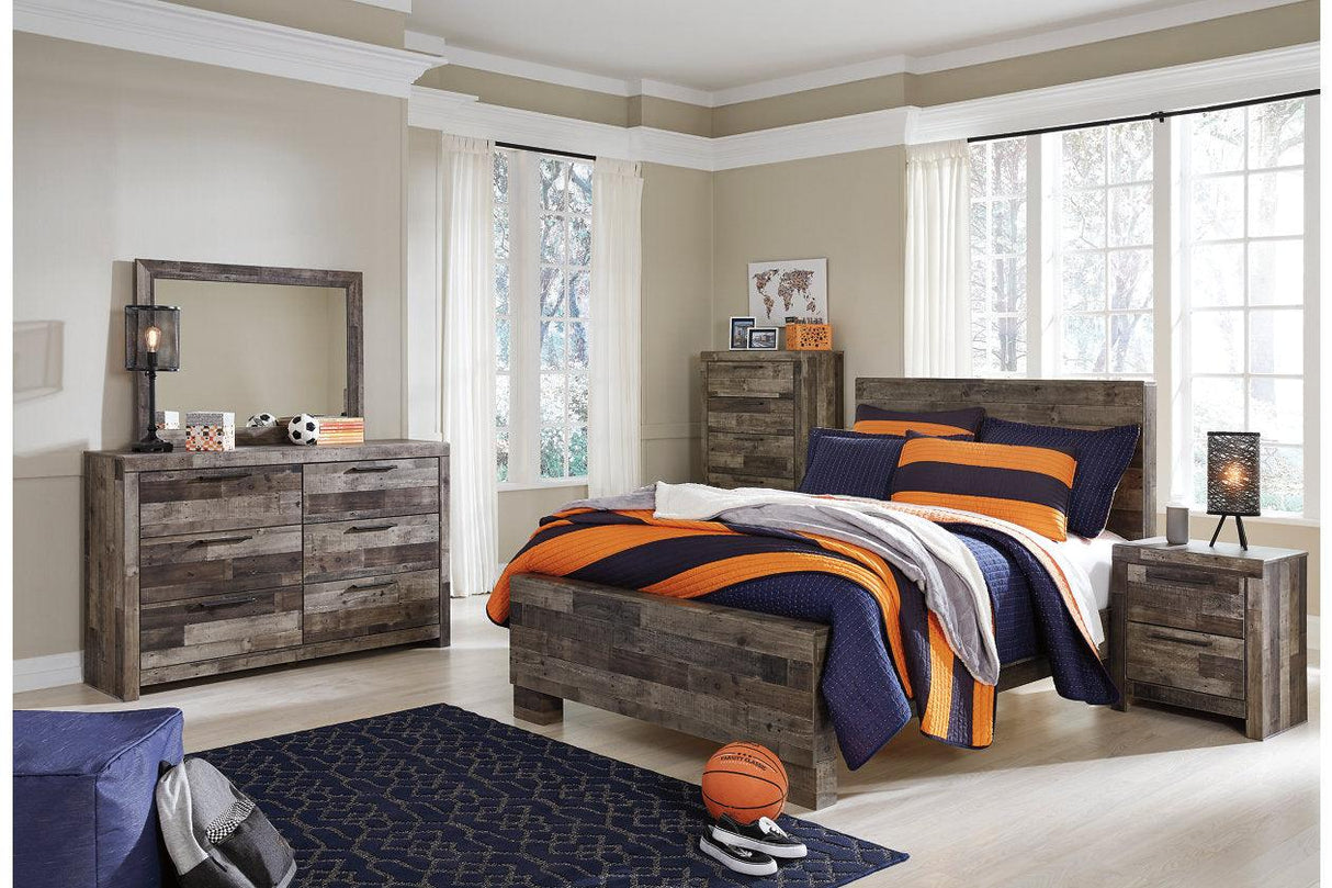 Derekson Multi Gray Full Panel Bed by Ashley at Eve Furniture