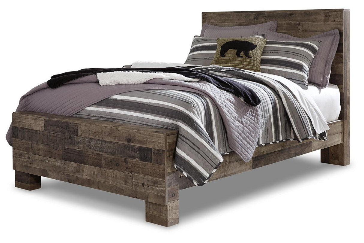 Derekson Multi Gray Full Panel Bed by Ashley at Eve Furniture