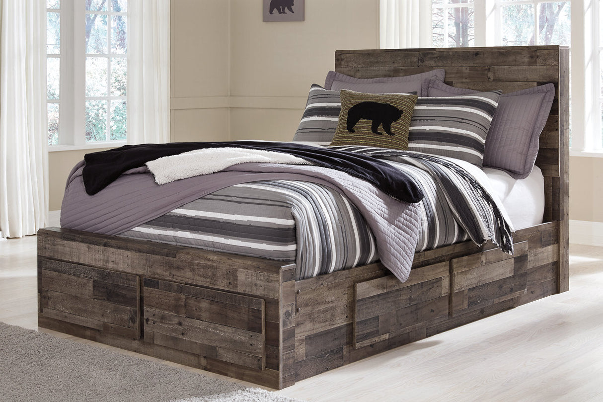 Derekson Multi Gray Full Storage Platform Bed with 6 Drawers by Ashley at Eve Furniture