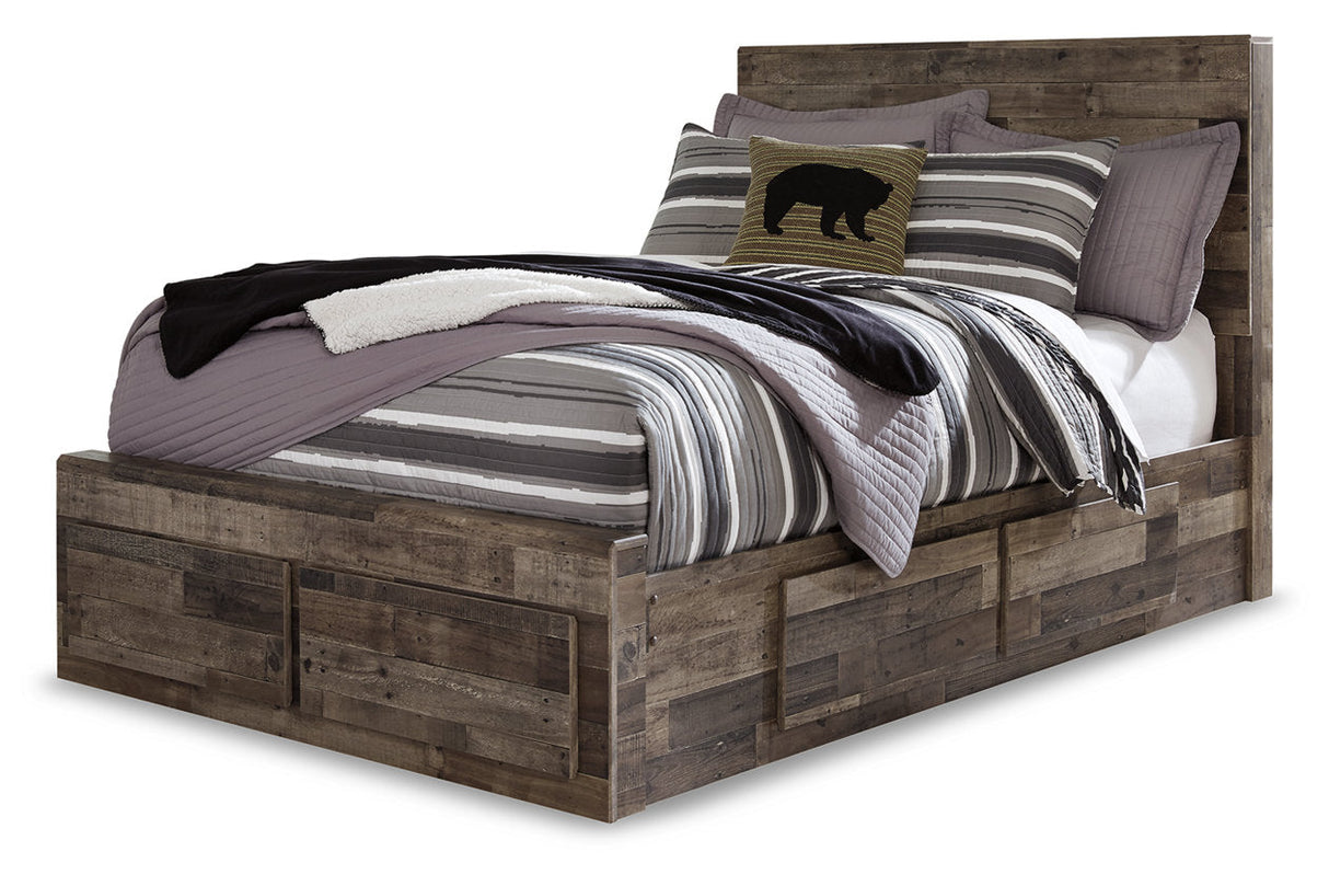 Derekson Multi Gray Full Storage Platform Bed with 6 Drawers by Ashley at Eve Furniture