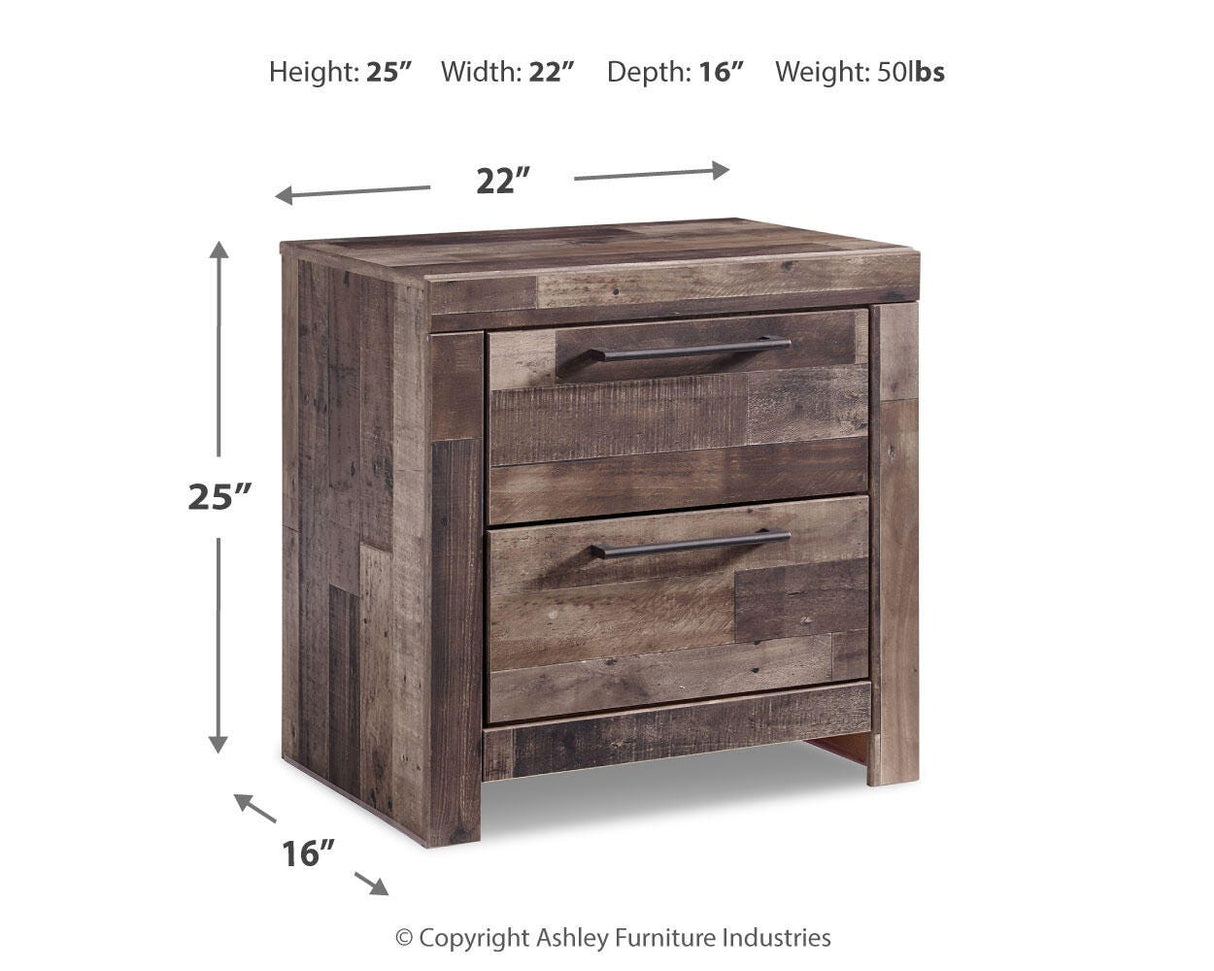 Derekson Multi Gray Nightstand by Ashley at Eve Furniture