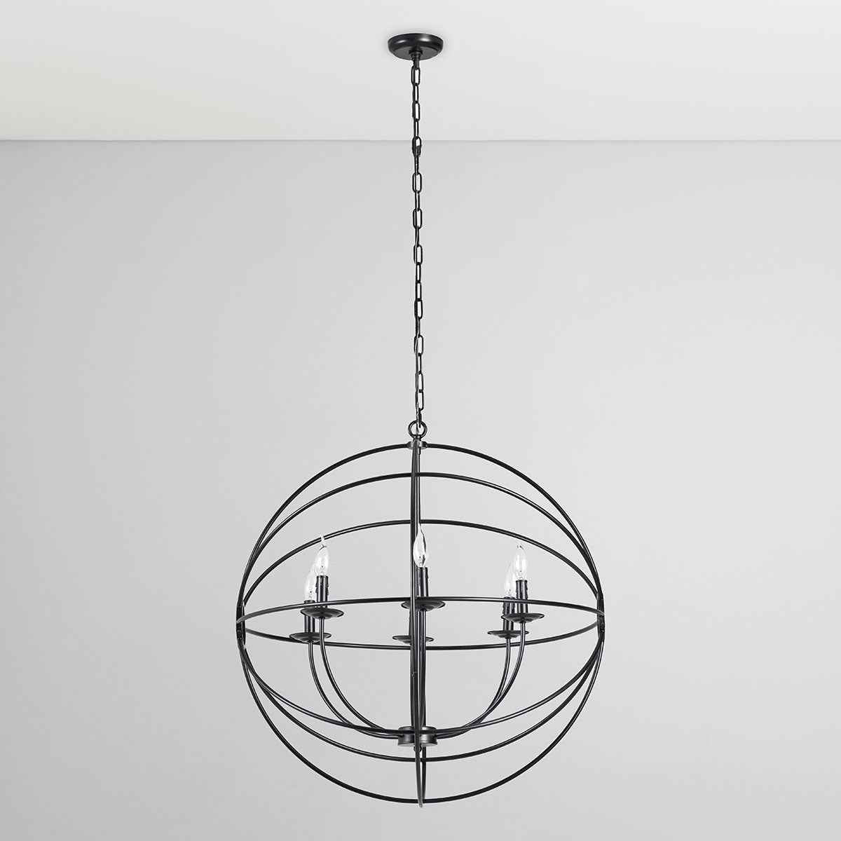 Derince Black Chandelier by Classic Home at Eve Furniture