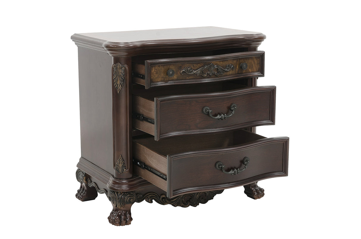 Deryn Park Cherry California King Sleigh Bed by Homelegance at Eve Furniture