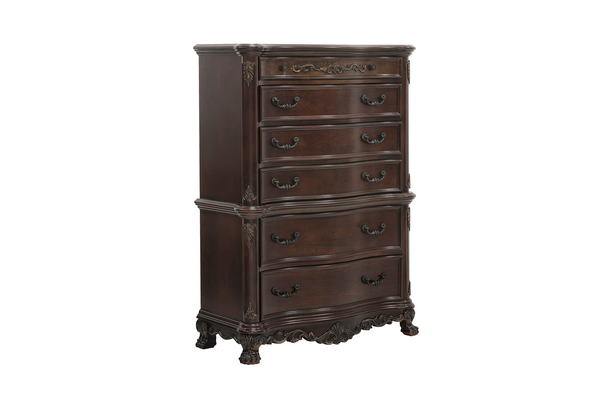 Deryn Park Cherry Poster Bedroom Set by Homelegance at Eve Furniture