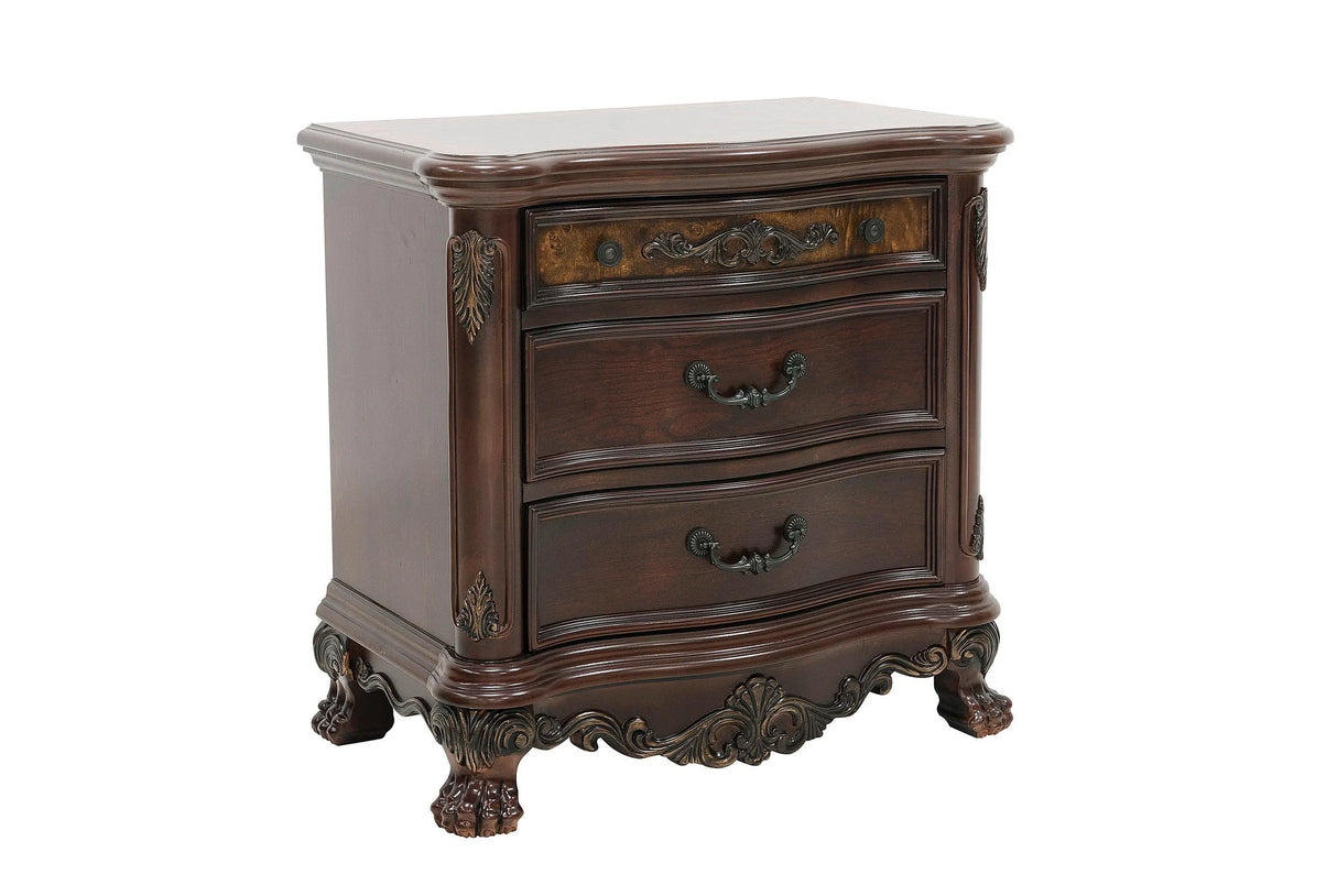 Deryn Park Cherry Sleigh Bedroom Set by Homelegance at Eve Furniture