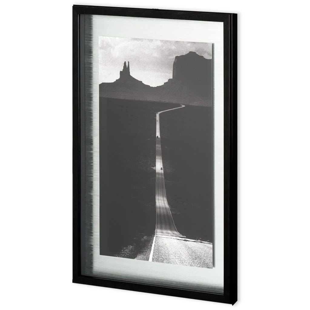 Desert Highway by Hakan Strand a Hand Embellished Textured Framed Art Photograph Matted under Glass by Mercana at Eve Furniture