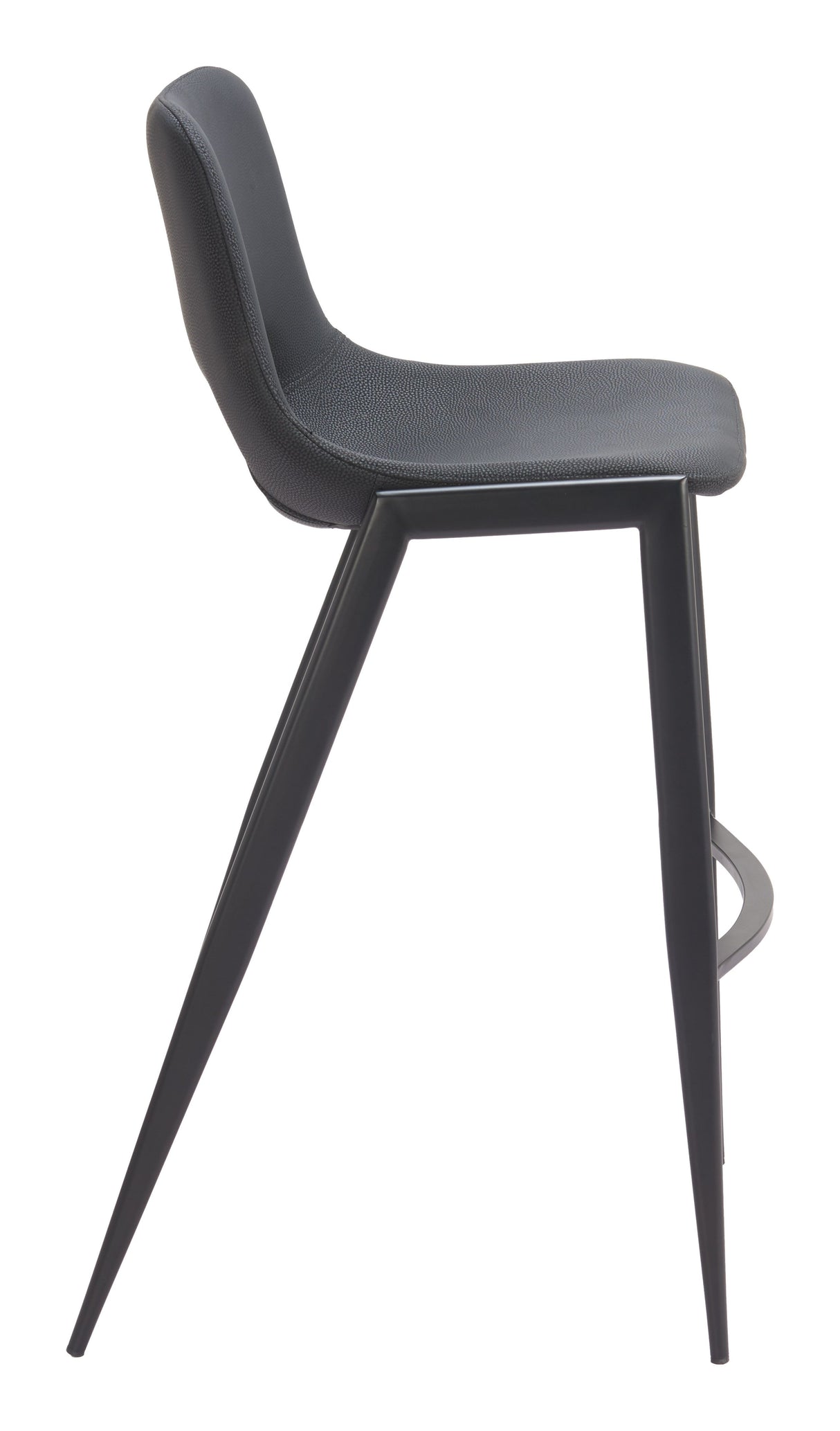Desi Armless Barstool Black by Zuomod at Eve Furniture