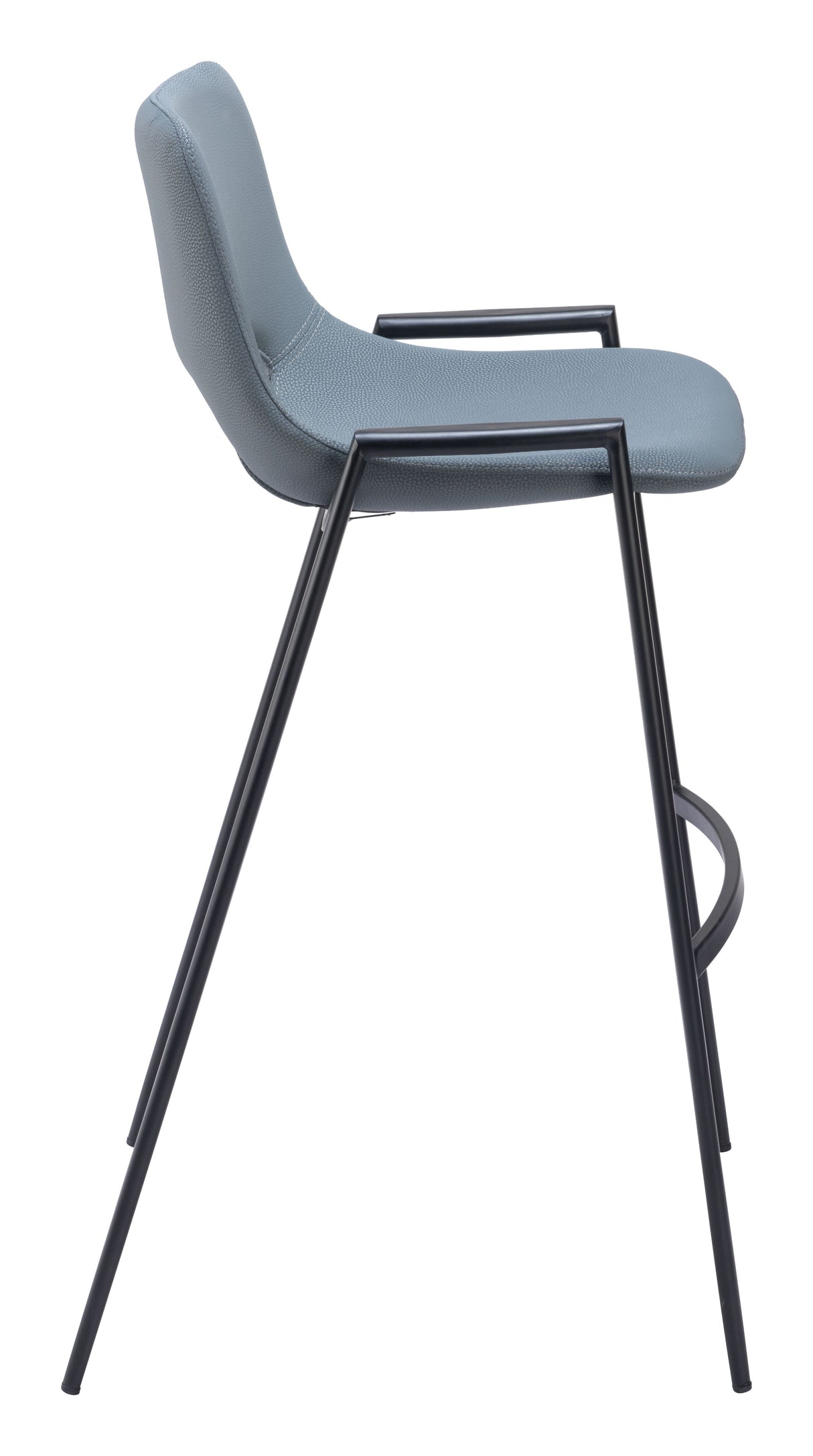 Desi Azure Gray Barstool (Set of 2) by Zuomod at Eve Furniture