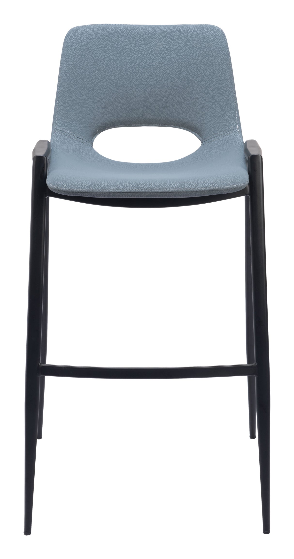 Desi Azure Gray Barstool (Set of 2) by Zuomod at Eve Furniture