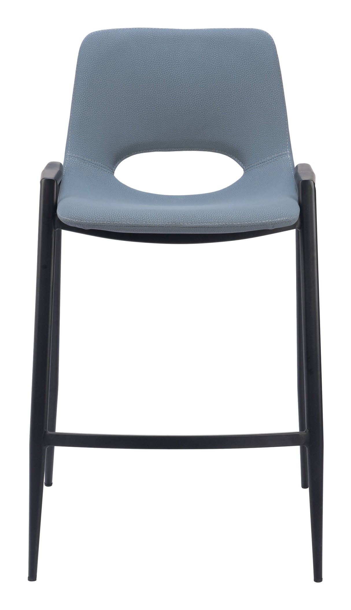 Desi Azure Gray Counter Stool (Set of 2) by Zuomod at Eve Furniture