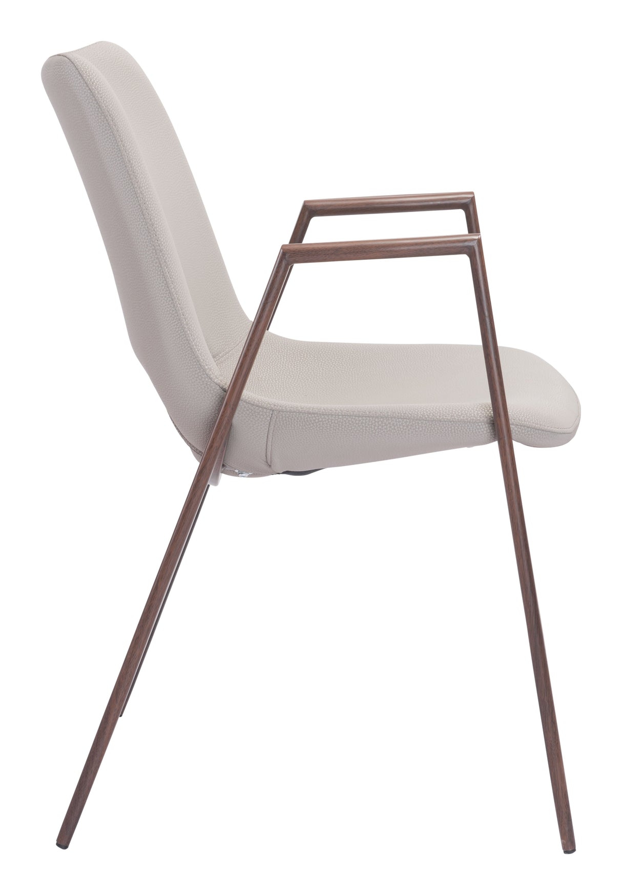 Desi Beige & Walnut Dining Chair (Set of 2) by Zuomod at Eve Furniture