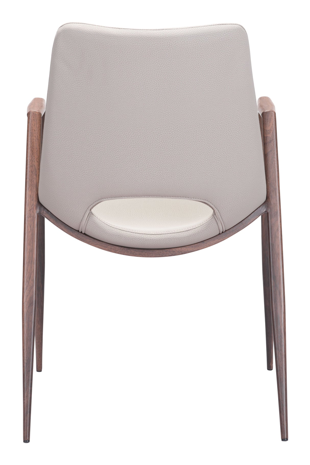 Desi Beige & Walnut Dining Chair (Set of 2) by Zuomod at Eve Furniture