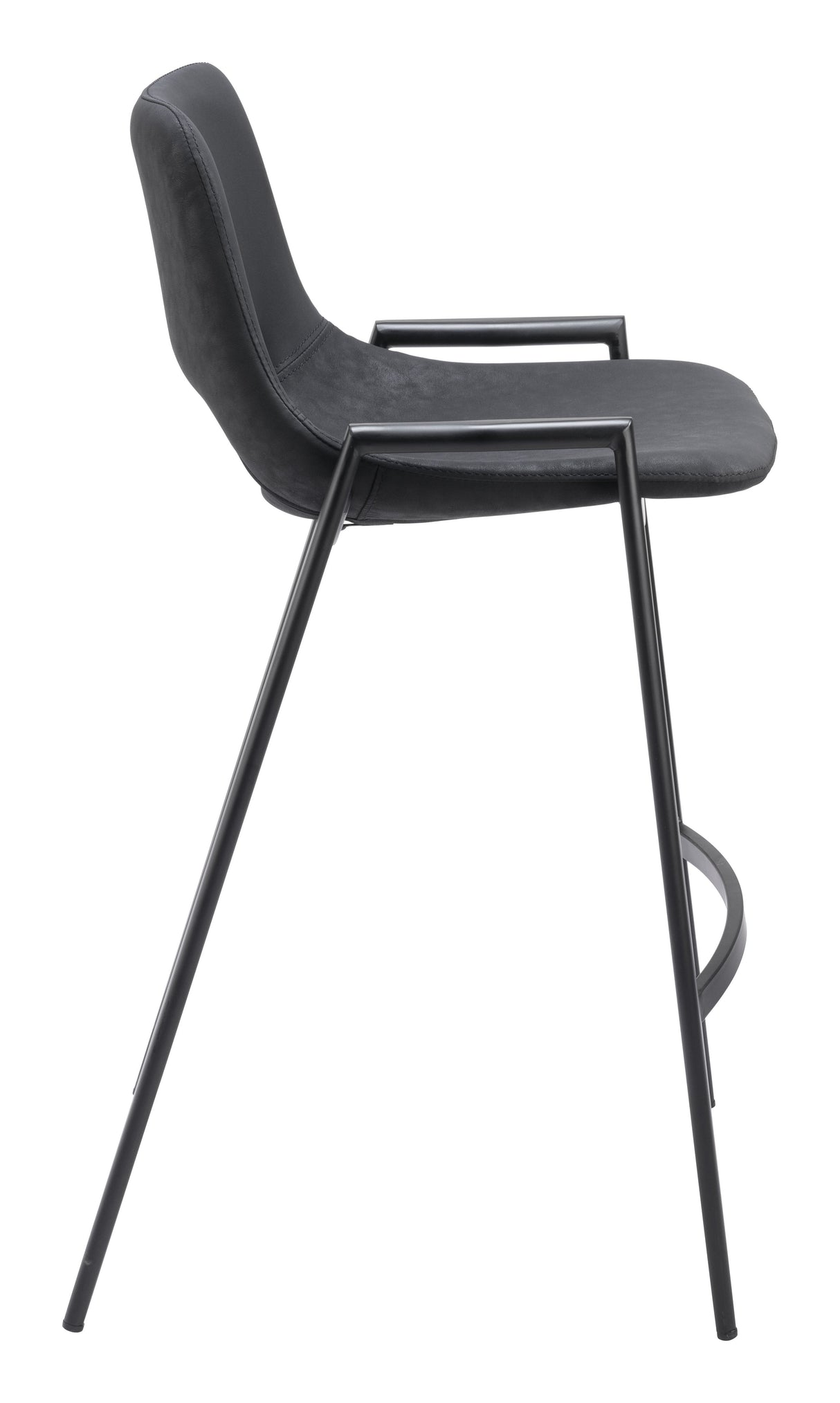 Desi Black Counter Stool (Set of 2) by Zuomod at Eve Furniture