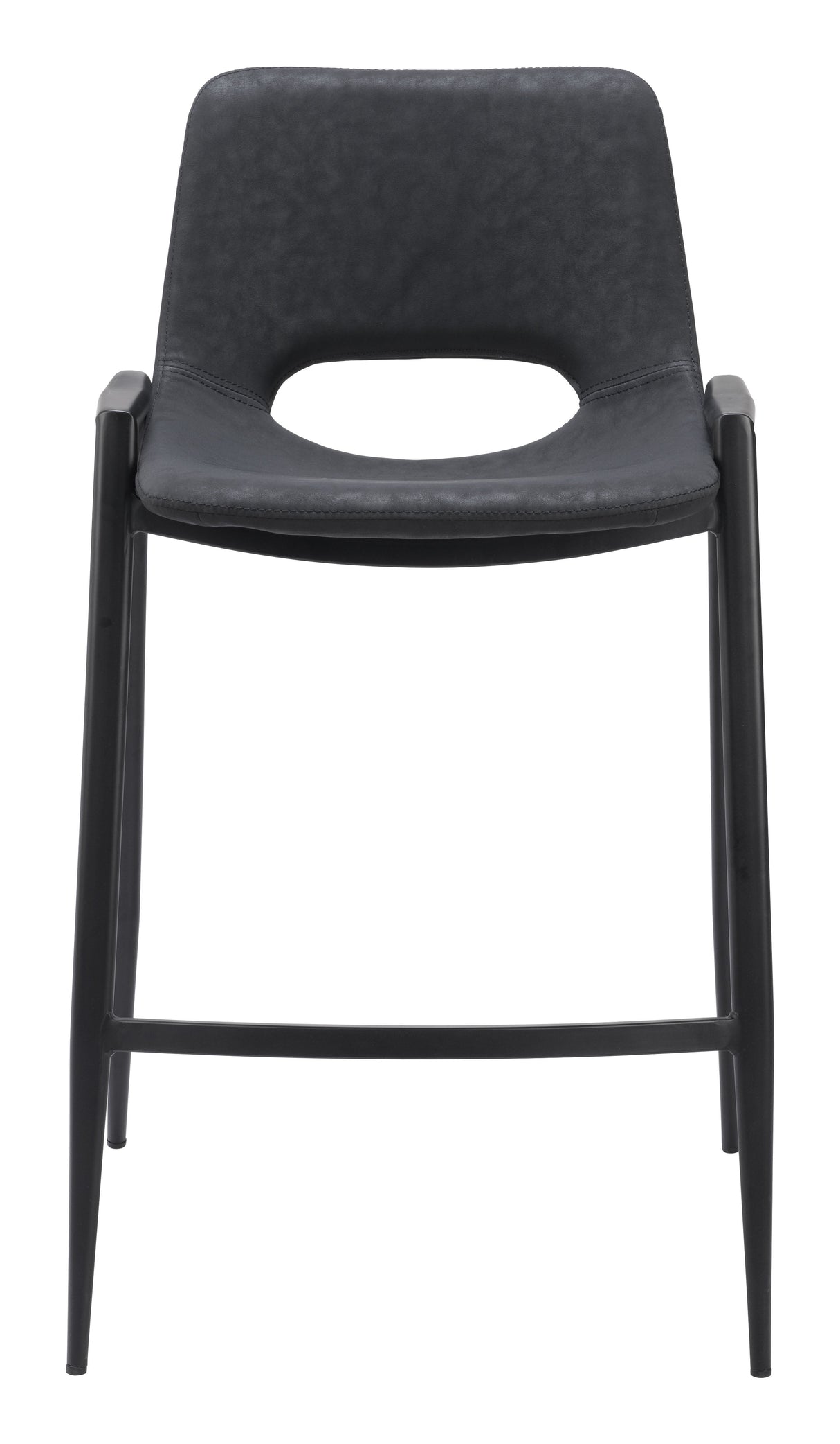 Desi Black Counter Stool (Set of 2) by Zuomod at Eve Furniture