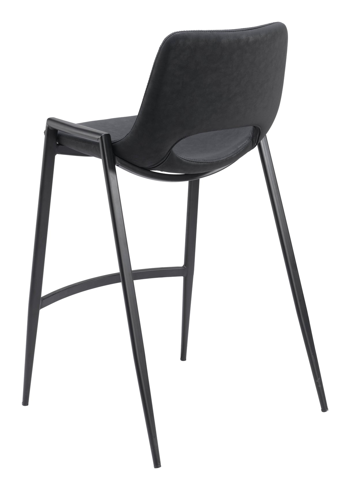 Desi Black Counter Stool (Set of 2) by Zuomod at Eve Furniture
