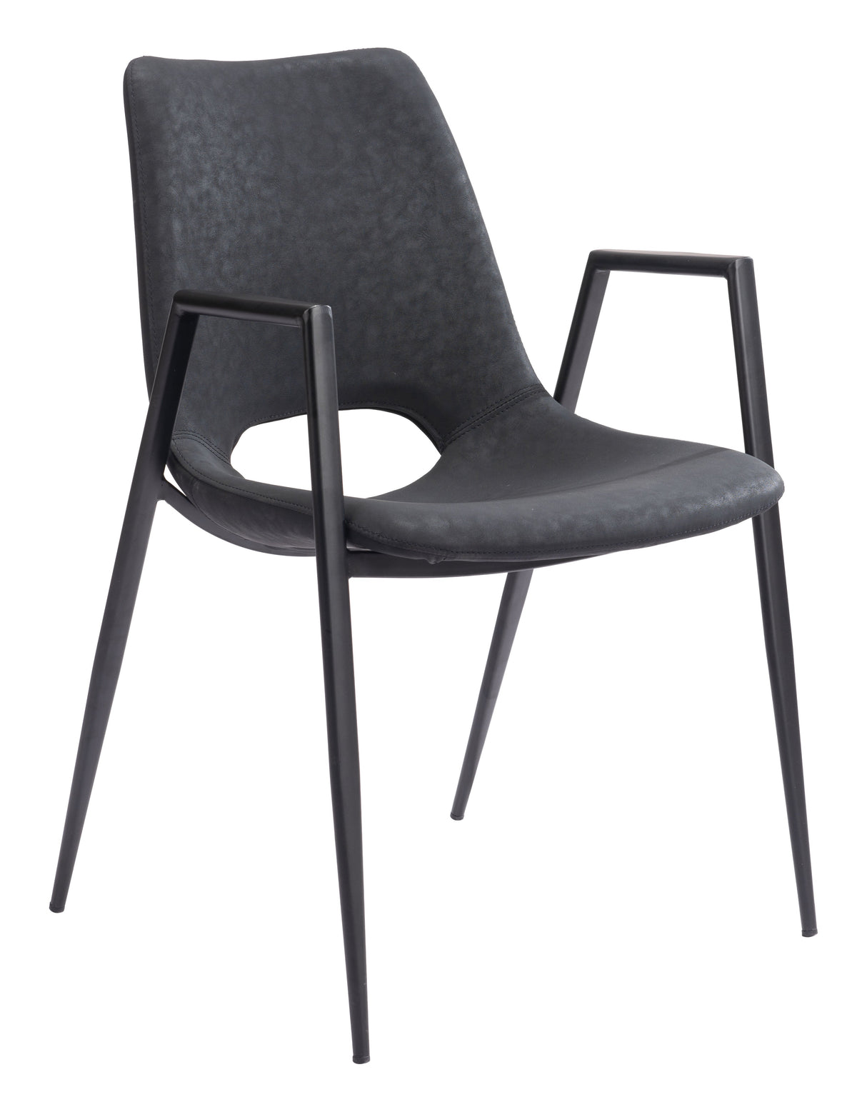 Desi Black Dining Chair (Set of 2) by Zuomod at Eve Furniture