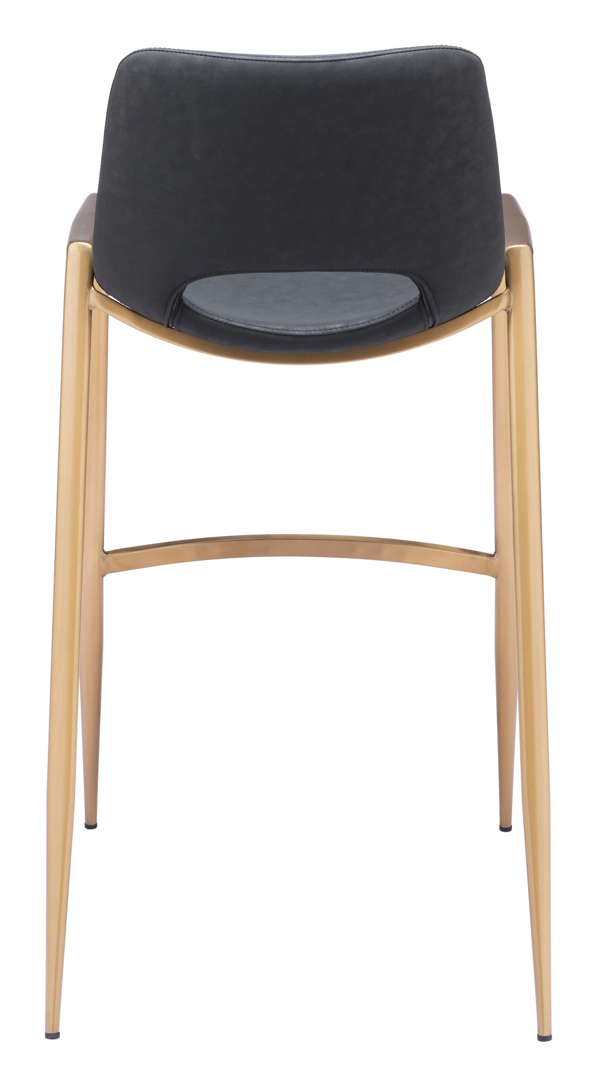 Desi Black & Gold Barstool (Set of 2) by Zuomod at Eve Furniture