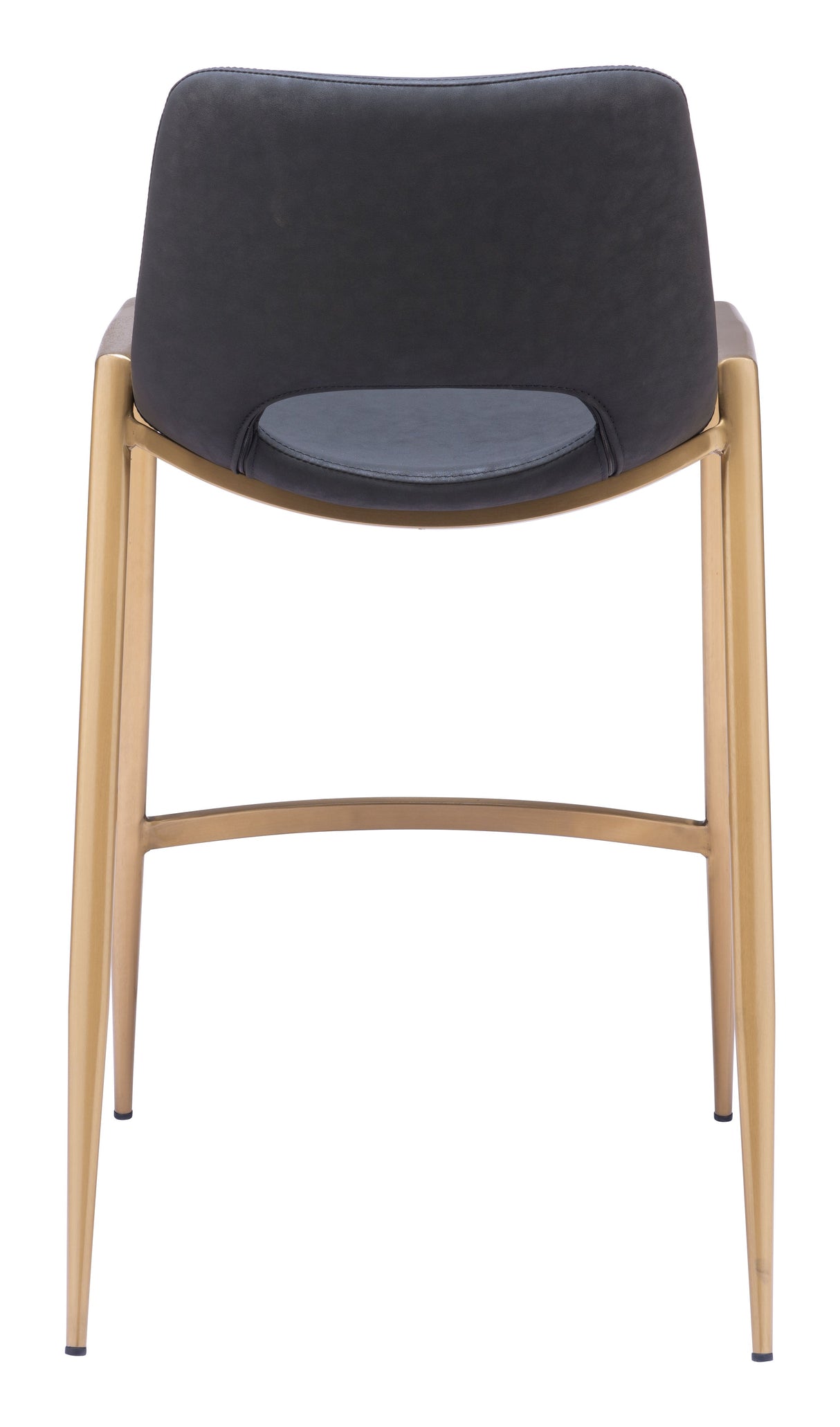 Desi Black & Gold Counter Stool (Set of 2) by Zuomod at Eve Furniture