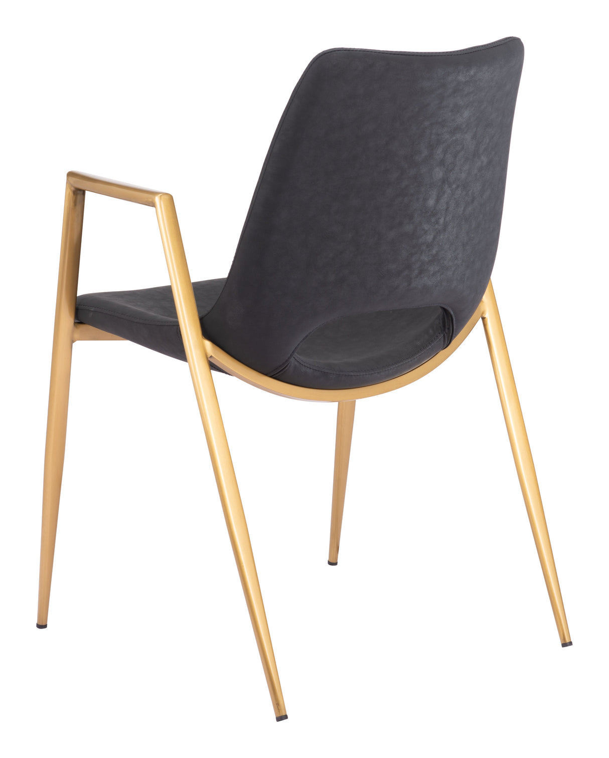 Desi Black & Gold Dining Chair (Set of 2) by Zuomod at Eve Furniture