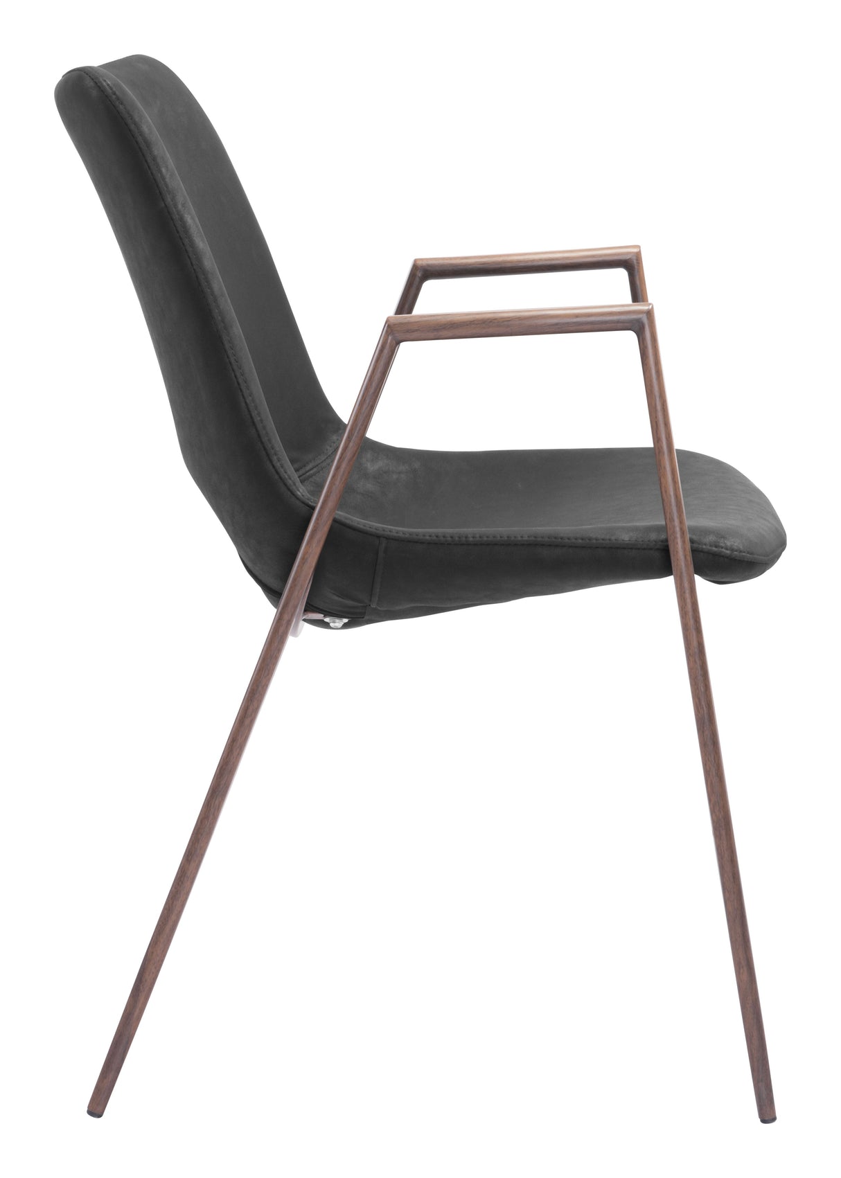Desi Black & Walnut Dining Chair (Set of 2) by Zuomod at Eve Furniture