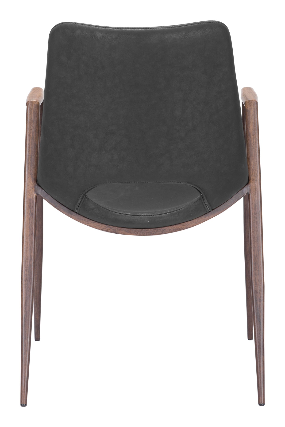 Desi Black & Walnut Dining Chair (Set of 2) by Zuomod at Eve Furniture