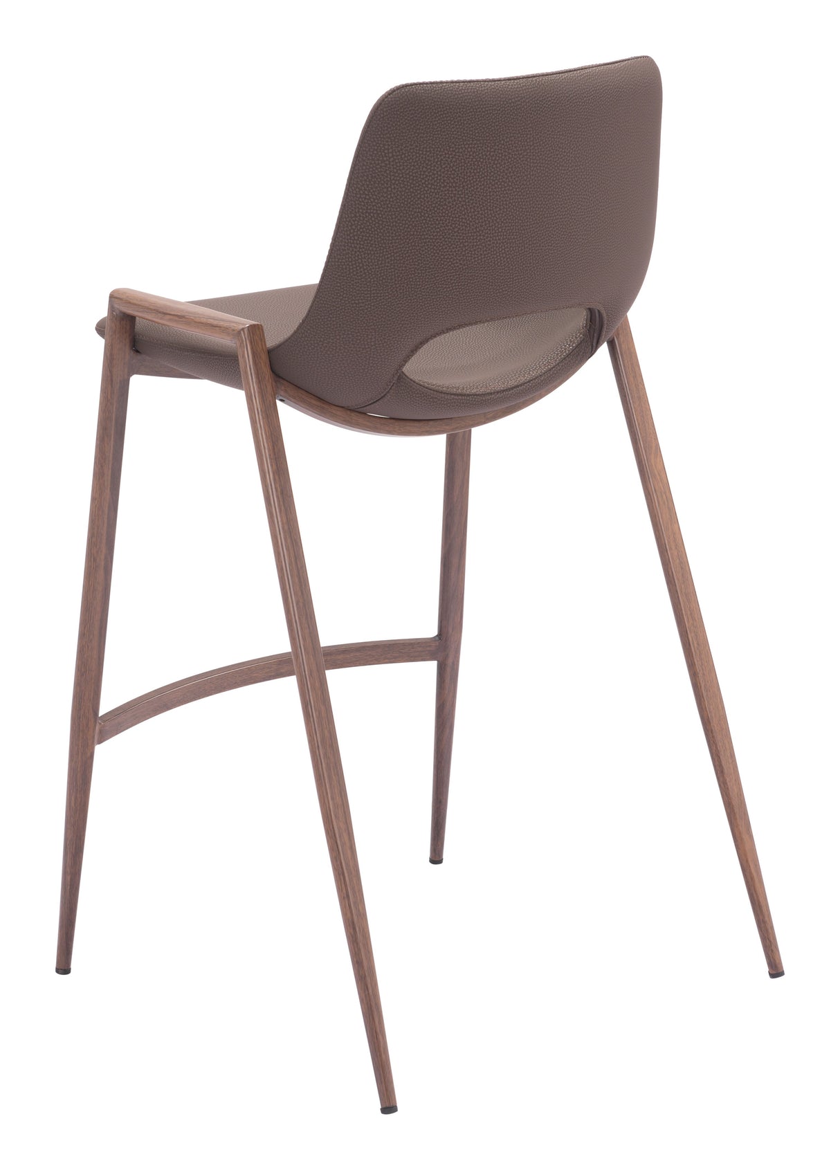 Desi Brown & Walnut Counter Stool (Set of 2) by Zuomod at Eve Furniture