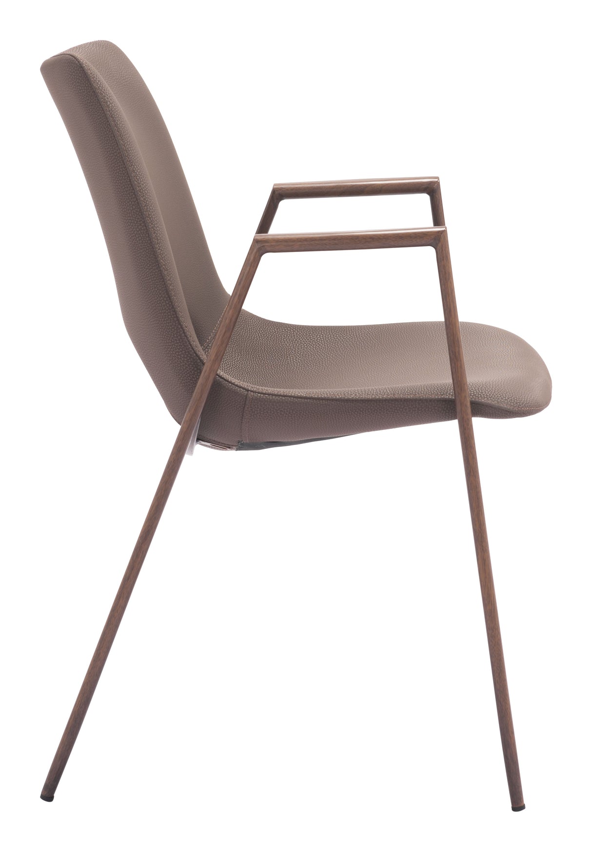 Desi Brown & Walnut Dining Chair (Set of 2) by Zuomod at Eve Furniture