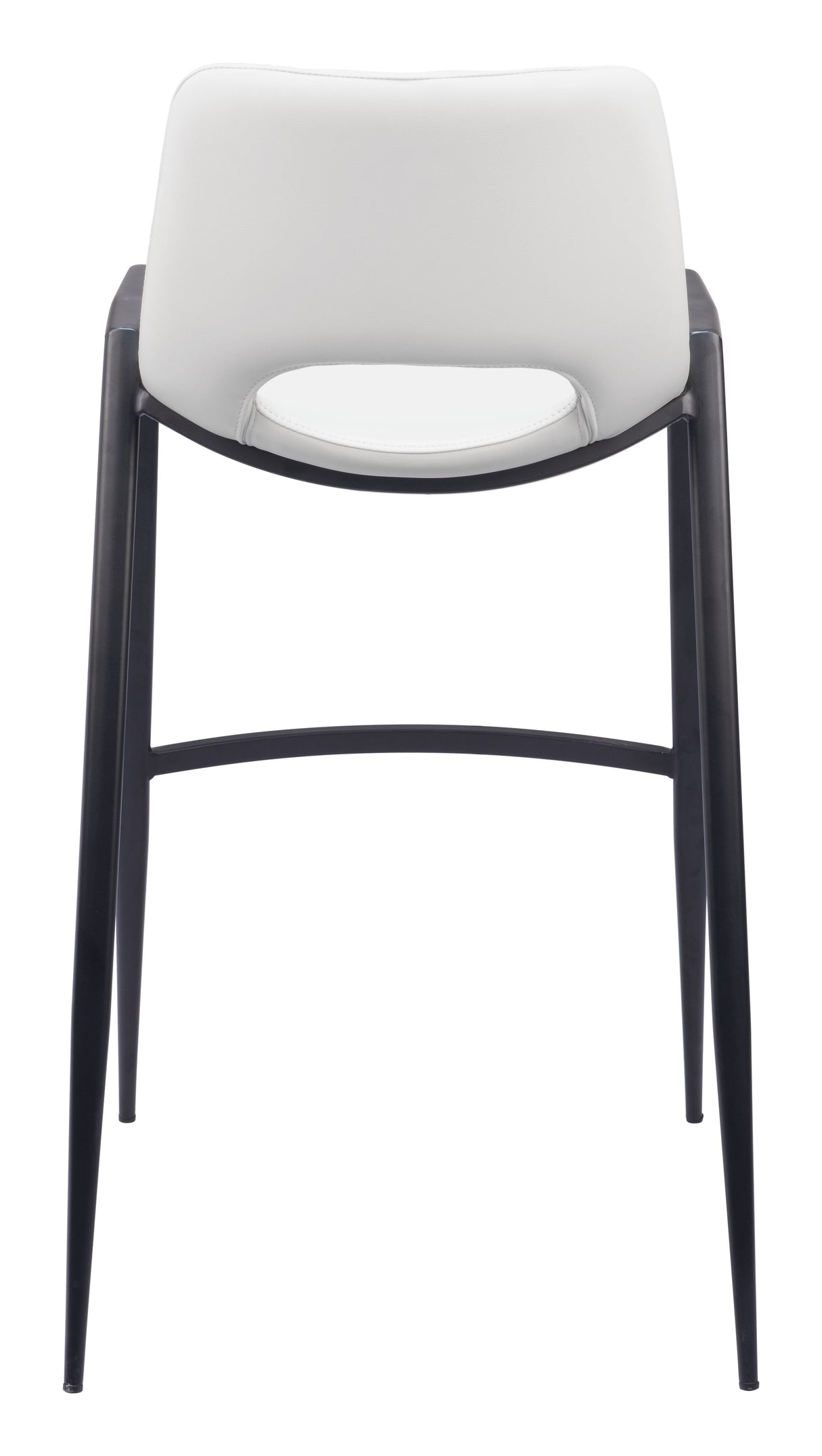Desi White Barstool (Set of 2) by Zuomod at Eve Furniture
